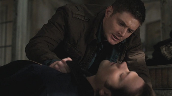 Dean trying to revive Sam after he sees Hell... Dean trying to revive Sam after he sees Hell...